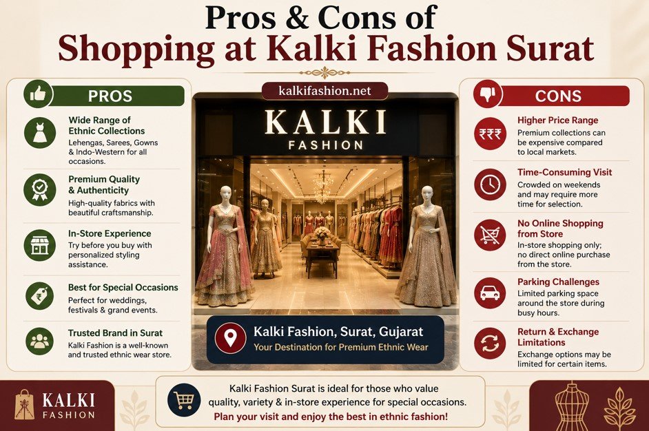 Pros & Cons of Shopping at Kalki Fashion Surat